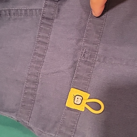 Used Wonderwink Scrub Top Size Small Faded Navy - Picture 5 of 6